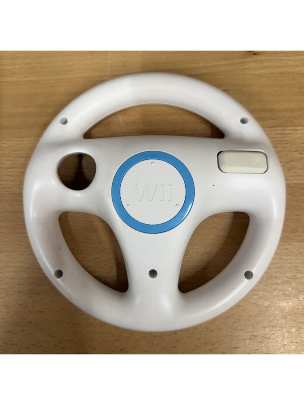 Genuine Nintendo Wii Wii U White Steering Wheel Mario Kart Racing